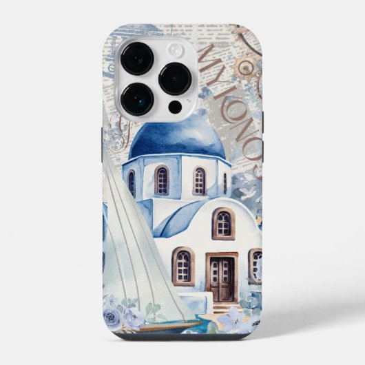 Vintage Greece Phone Case iPhone Hoesje (Achterkant)