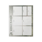 Vintage Green Academia Weekly Planner Notitieblok (Gedraaid)