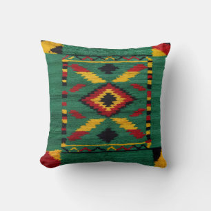 Vintage Green Kilim Coussins : Où l'histoire renco