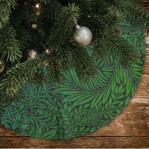 Vintage groene ombre bloemmotief kerstboom rok