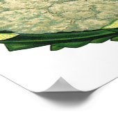 Vintage groenten; wortelen, bloemkool, sla poster (Hoek)