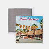 Vintage: Groeten uit Palm Springs Magneet (Voorkant / Achterkant)