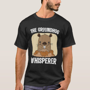 Vintage - Groundhog Whisperer Silhouette Ground Ho T-shirt