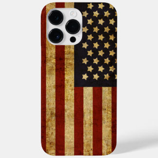 Vintage Grunge Patriottische Vlag van de VS Amerik Case-Mate iPhone 14 Pro Max Hoesje