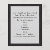 Vintage Grunge Recycling Symbool Flyer (Achterkant)