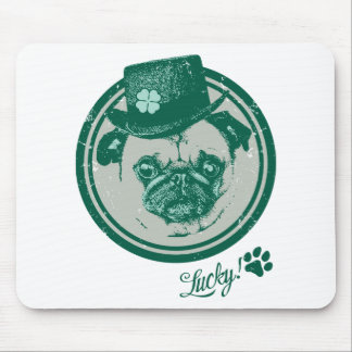 Vintage Grunge St Patrick's Day Pug T - shirts Muismat