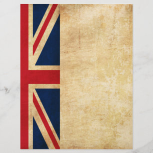 Vintage Grunge Verenigd Koninkrijk Vlag Flyer