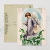 Vintage Guardian Angel Briefkaart (Voorkant / Achterkant)