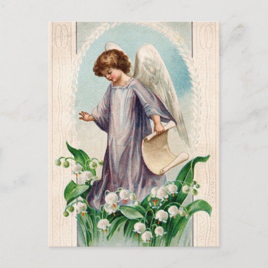 Vintage Guardian Angel Briefkaart (Voorkant)