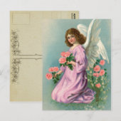 Vintage Guardian Angel Briefkaart (Voorkant / Achterkant)