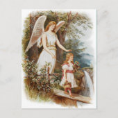 Vintage Guardian Angel Briefkaart (Voorkant)