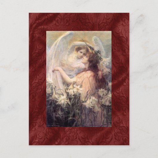 Vintage Guardian Angel Briefkaart (Voorkant)