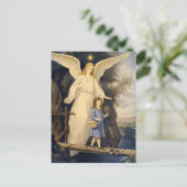 Vintage Guardian Angel Briefkaart (Staand voorkant)