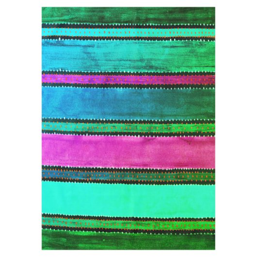 Vintage Guatemala Regenboogtablet Tafelkleed (Voorkant)