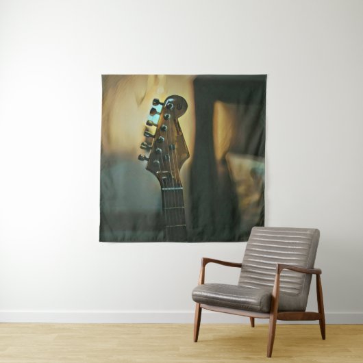 Vintage guitar gifts wandkleed (In situ)