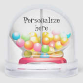 Vintage Gumball machine snowman snow globe  (Arrière)