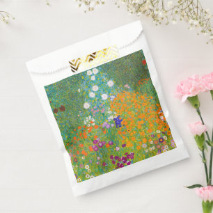 Vintage Gustav Klimt Cottage Garden Bloemkunst Bedankzakje