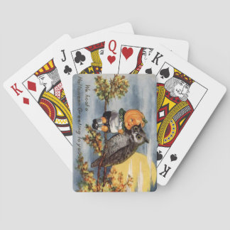 Vintage Halloween Art speelkaarten