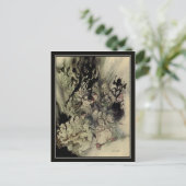 Vintage Halloween Arthur Rackham Trolls Briefkaart (Staand voorkant)