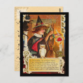 Vintage Halloween Briefkaart (Voorkant / Achterkant)