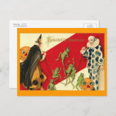 Vintage Halloween Briefkaart (Voorkant / Achterkant)