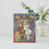 Vintage Halloween Briefkaart (Staand voorkant)