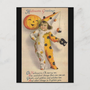 vintage Halloween Briefkaart