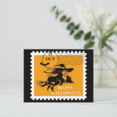 Vintage Halloween Briefkaart (Staand voorkant)
