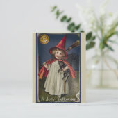 Vintage Halloween Briefkaart (Staand voorkant)