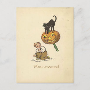 Vintage Halloween Briefkaart