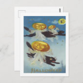 Vintage Halloween Briefkaart (Voorkant / Achterkant)