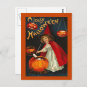 Vintage Halloween Briefkaart (Voorkant / Achterkant)