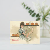 Vintage Halloween Briefkaart (Staand voorkant)