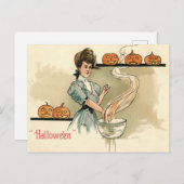 Vintage Halloween Briefkaart (Voorkant / Achterkant)