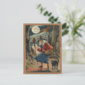 Vintage Halloween Briefkaart (Staand voorkant)