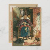 Vintage Halloween Briefkaart (Voorkant / Achterkant)