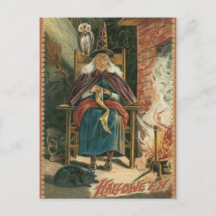 Vintage Halloween Briefkaart