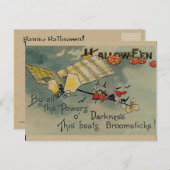 Vintage Halloween Briefkaart (Voorkant / Achterkant)