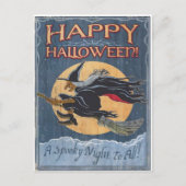Vintage Halloween Briefkaart (Voorkant)