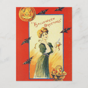 Vintage Halloween Briefkaart