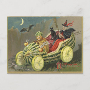 Vintage Halloween Briefkaart