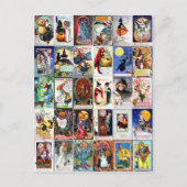 Vintage Halloween Briefkaart (Voorkant)