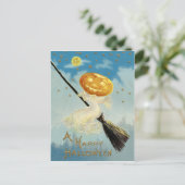 Vintage Halloween Briefkaart (Staand voorkant)