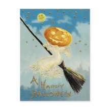 Vintage Halloween Briefkaart