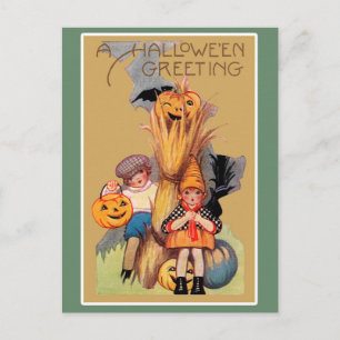 Vintage Halloween Briefkaart