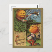 Vintage Halloween Briefkaart (Voorkant / Achterkant)