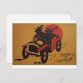 Vintage Halloween Briefkaart (Voorkant / Achterkant)