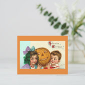 Vintage Halloween Briefkaart (Staand voorkant)