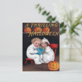 Vintage Halloween Briefkaart (Staand voorkant)