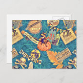 Vintage Halloween Briefkaart (Voorkant / Achterkant)
